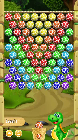 Shoot Dinosaur Eggs [МОД Бесконечные монеты] Screenshot 1
