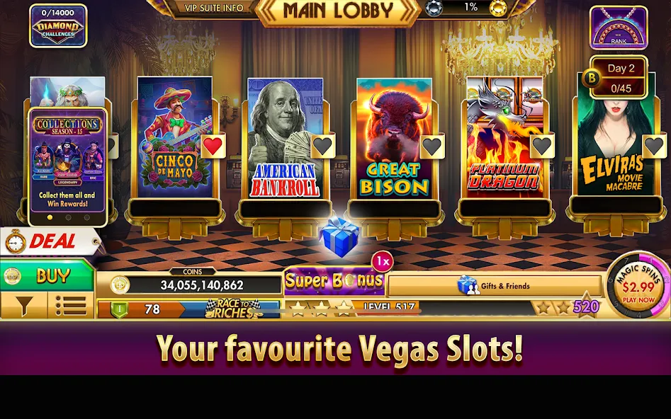 Black Diamond Casino Slots (СЛОТЫ) [МОД Меню] Screenshot 1