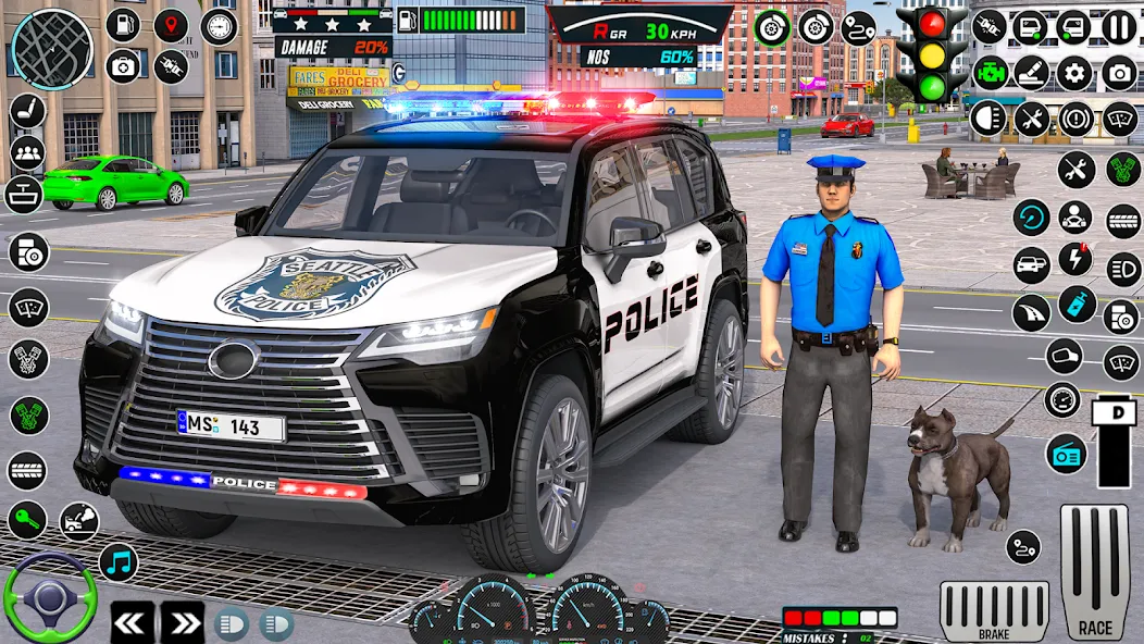 US Police Car Parking - King [МОД Unlimited Money] Screenshot 1