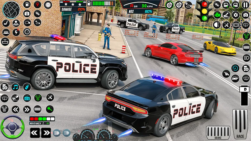 US Police Car Parking - King [МОД Unlimited Money] Screenshot 2