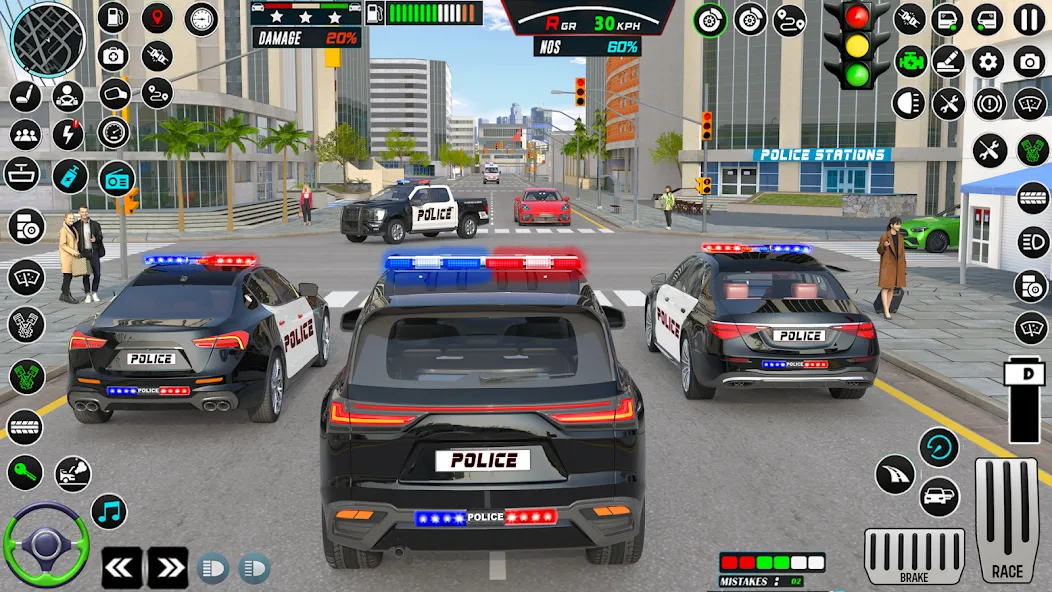 US Police Car Parking - King [МОД Unlimited Money] Screenshot 5