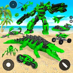 Скачать взлом Crocodile Animal Robot Games  [МОД Unlocked]