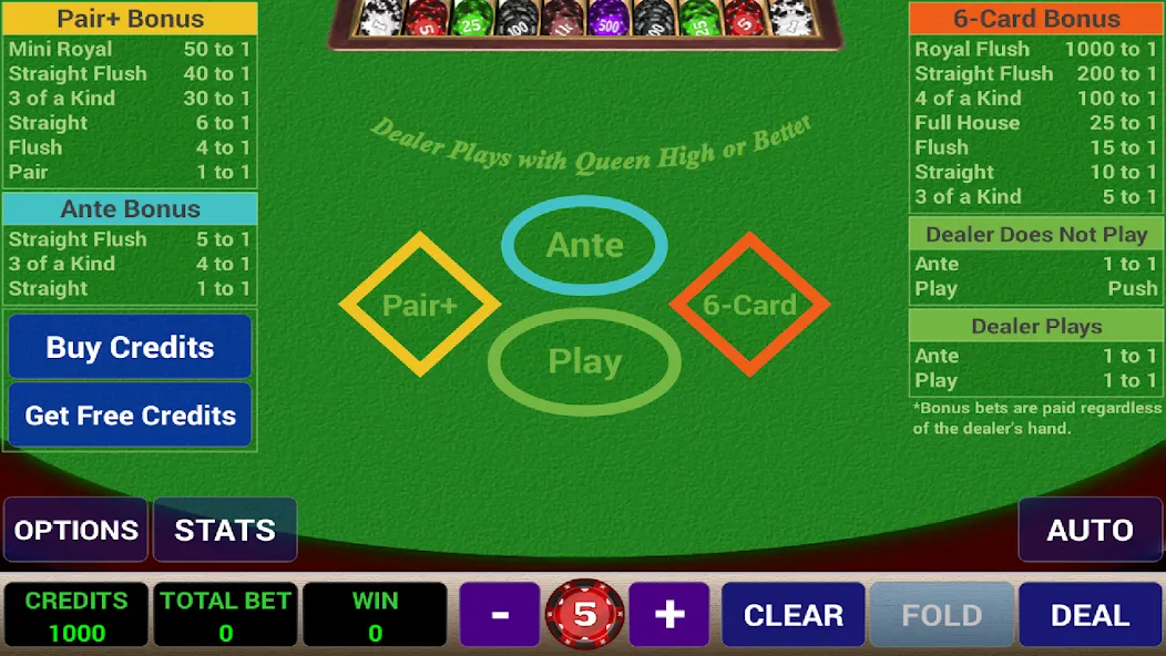 Ace 3-Card Poker (эйс 3) [МОД Много монет] Screenshot 1