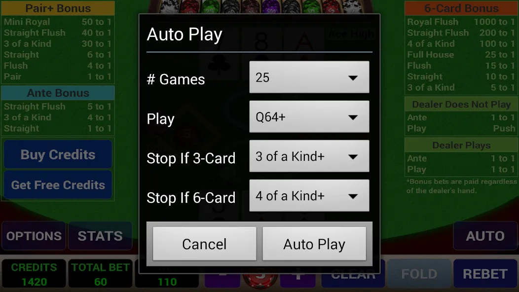 Ace 3-Card Poker (эйс 3) [МОД Много монет] Screenshot 5