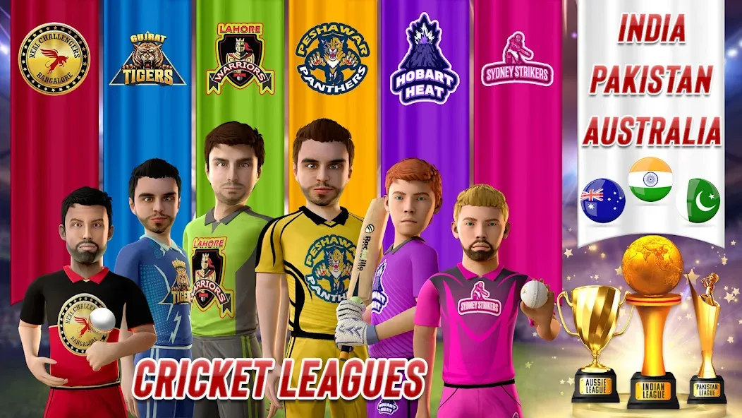 RVG Real World Cricket Game 3D (РВГ Реальная Мировая Крикетная Игра 3D) [МОД Бесконечные деньги] Screenshot 5