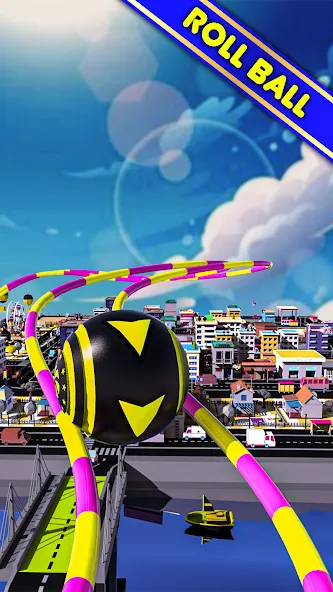 Rolling Ball Master Race Games (Роликовые игры соревнований мастеров) [МОД Бесконечные монеты] Screenshot 2