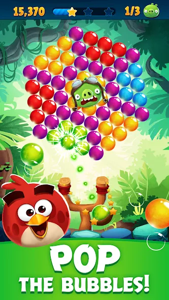 Angry Birds POP Bubble Shooter (Энгри Брдс ПОП Бабл Шутер) [МОД Unlimited Money] Screenshot 1