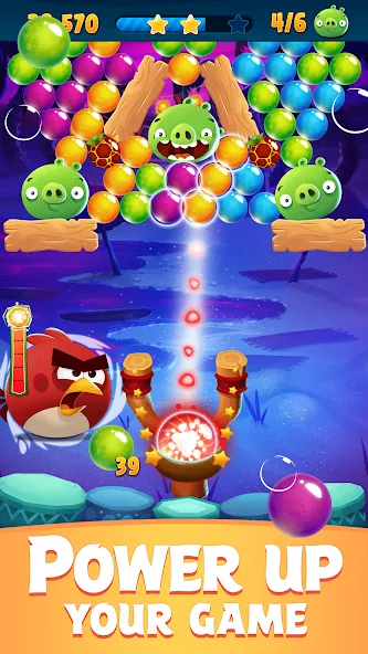 Angry Birds POP Bubble Shooter (Энгри Брдс ПОП Бабл Шутер) [МОД Unlimited Money] Screenshot 4
