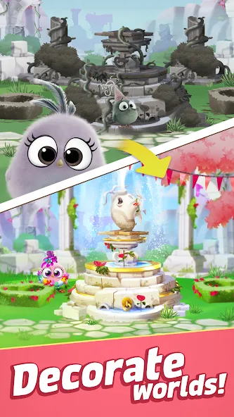 Angry Birds Match 3 (Энгри Бердс Матч 3) [МОД Menu] Screenshot 4