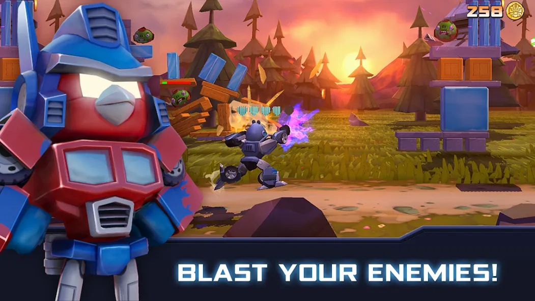 Angry Birds Transformers (Энгри Брдс Трансформеры) [МОД Много монет] Screenshot 1