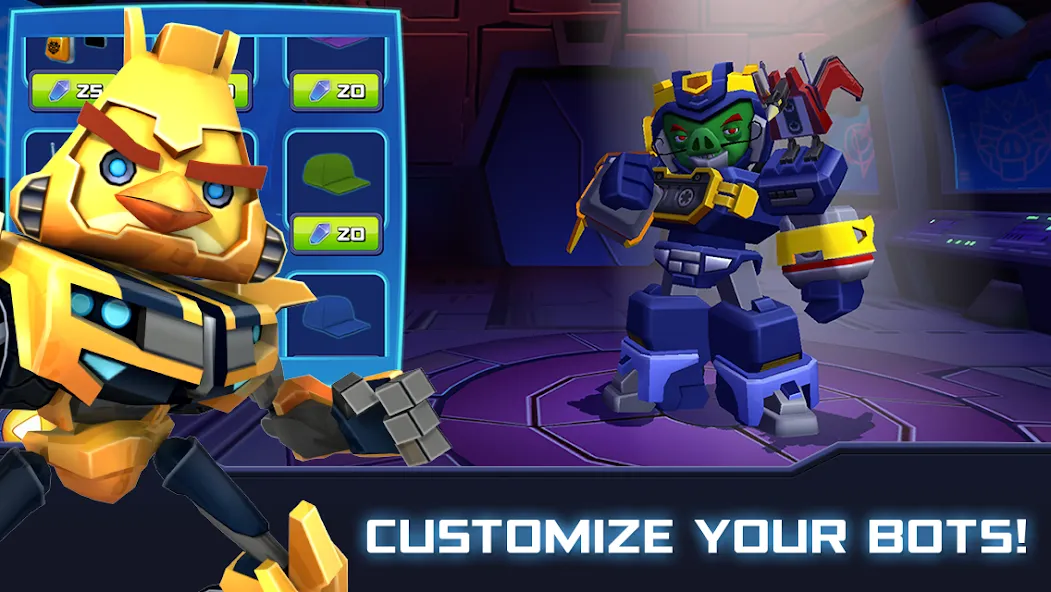 Angry Birds Transformers (Энгри Брдс Трансформеры) [МОД Много монет] Screenshot 2