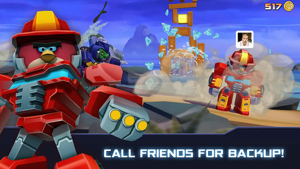 Angry Birds Transformers (Энгри Брдс Трансформеры) [МОД Много монет] Screenshot 3