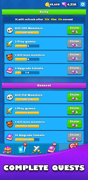 Idle Warrior Defence RPG (Айдл Вариор Дефенс РПГ) [МОД Mega Pack] Screenshot 5