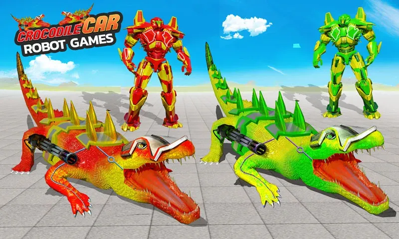 Robot Game Transform Crocodile [МОД Unlimited Money] Screenshot 4