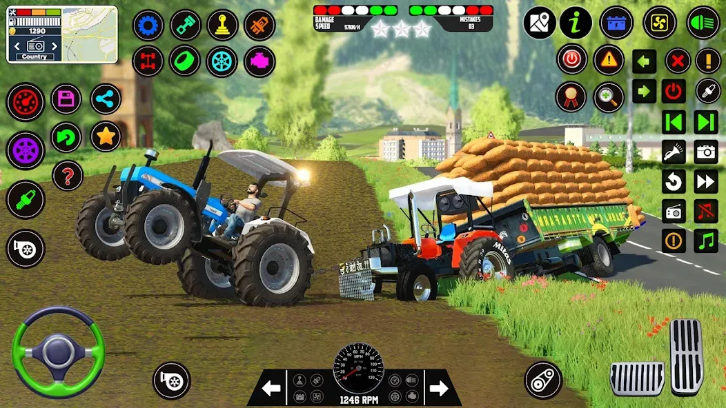 Indian Tractor Farming Games [МОД Много денег] Screenshot 1