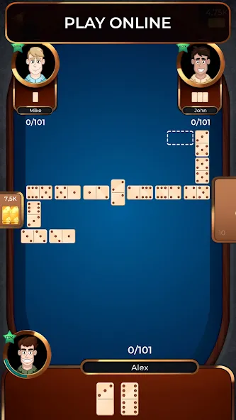 Dominoes Online [МОД Все открыто] Screenshot 1