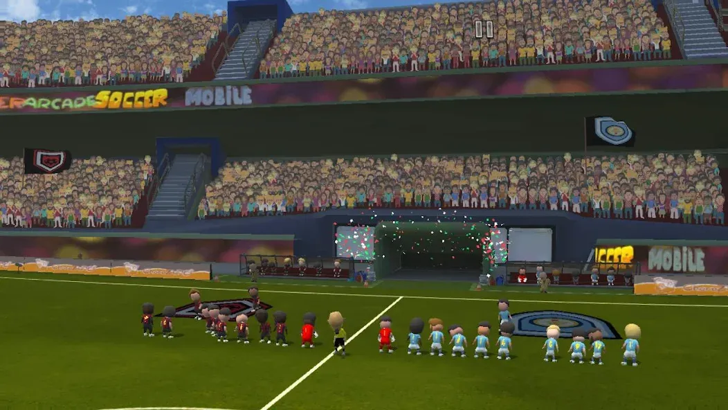 Super Arcade Soccer Mobile (упер Аркадный Футбол Мобильный) [МОД Unlocked] Screenshot 3