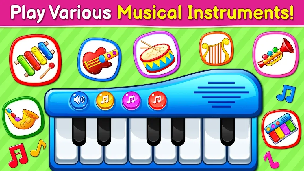 Baby Games: Piano & Baby Phone (Бейби Геймс) [МОД Много монет] Screenshot 2