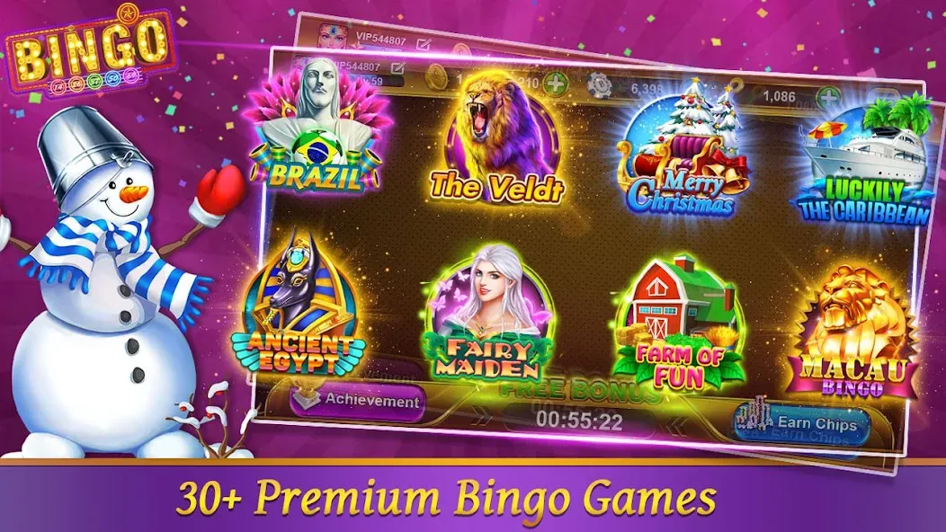 Bingo Happy HD - Bingo Games (Бинго Хэппи ХД) [МОД Бесконечные деньги] Screenshot 1