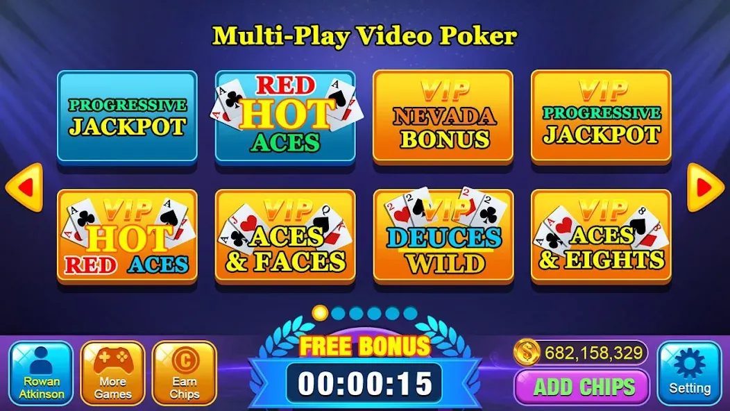Video Poker Games - Multi Hand (Видео покер игры) [МОД Unlocked] Screenshot 3