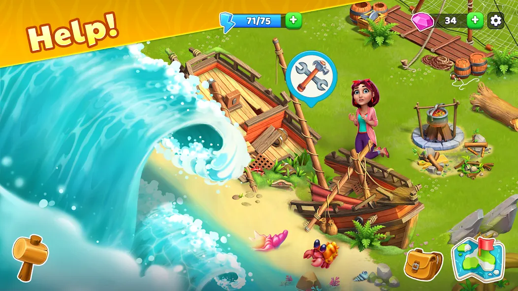 Bermuda Adventures Farm Island (Бермудские приключения) [МОД Unlocked] Screenshot 2