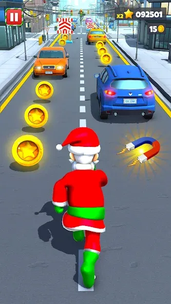 Xmas Santa Surfer Running Game (Ксмас Санта Серфер Раннинг Гейм) [МОД Меню] Screenshot 2