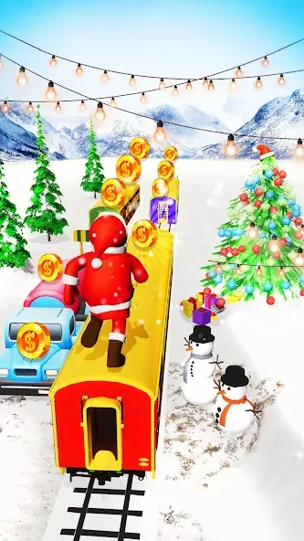 Xmas Santa Surfer Running Game (Ксмас Санта Серфер Раннинг Гейм) [МОД Меню] Screenshot 3