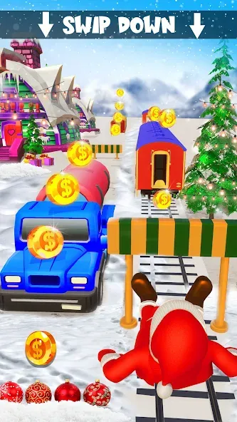 Xmas Santa Surfer Running Game (Ксмас Санта Серфер Раннинг Гейм) [МОД Меню] Screenshot 4