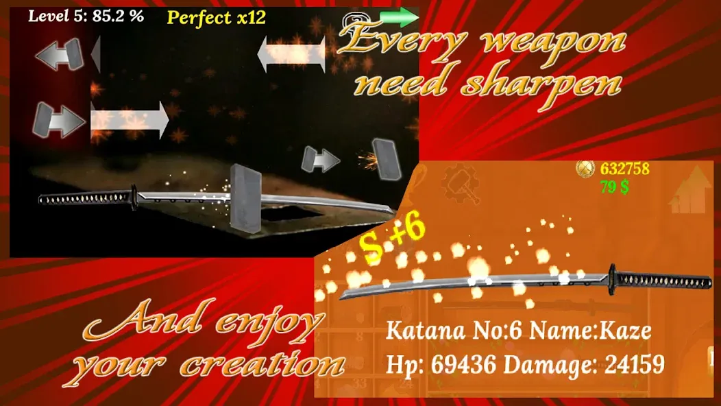 Katana Collection : blacksmith [МОД Menu] Screenshot 4