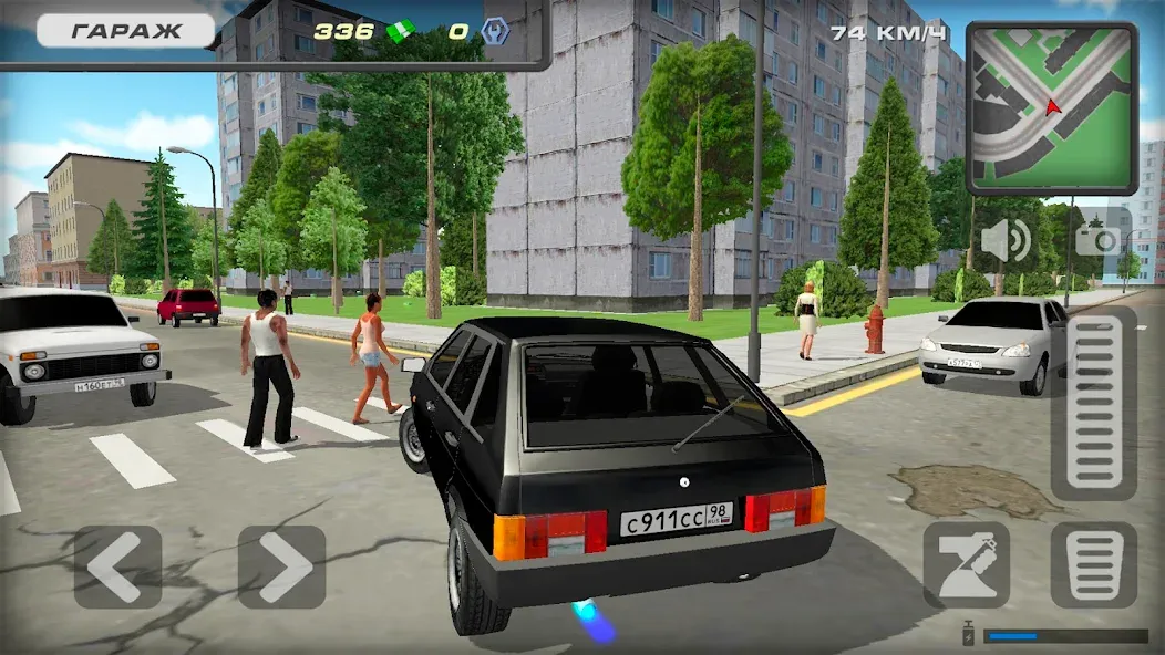 Lada 2109 Russian Car Driver [МОД Menu] Screenshot 2