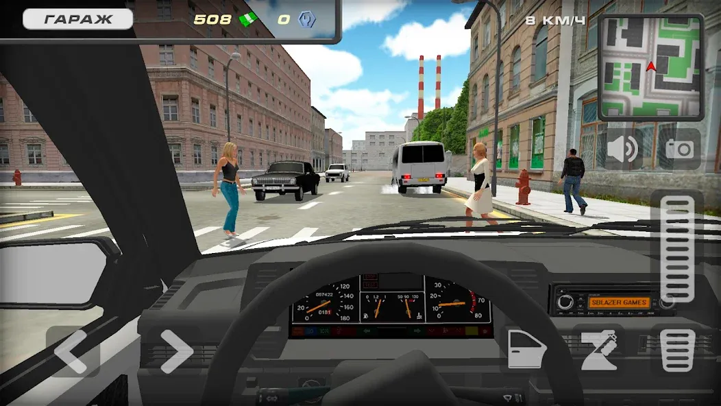 Lada 2109 Russian Car Driver [МОД Menu] Screenshot 4