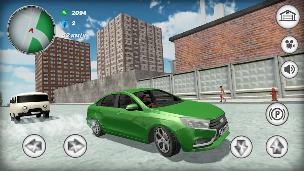 Русская тачка Лада Веста [МОД Много денег] Screenshot 1