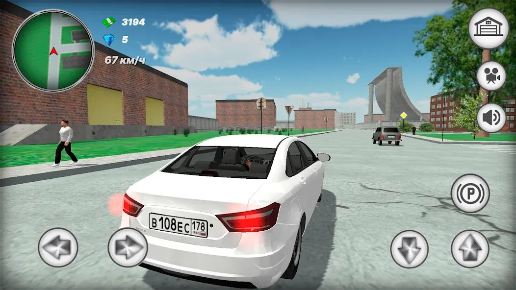 Русская тачка Лада Веста [МОД Много денег] Screenshot 5