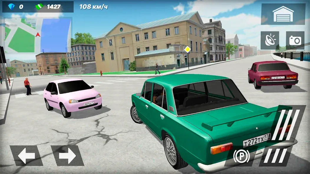 Жигули Копейка. Русские тачки [МОД Много монет] Screenshot 3