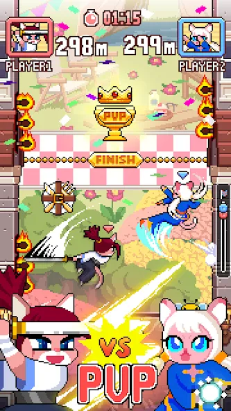 Cat Jump (Сэт Джамп) [МОД Много денег] Screenshot 4