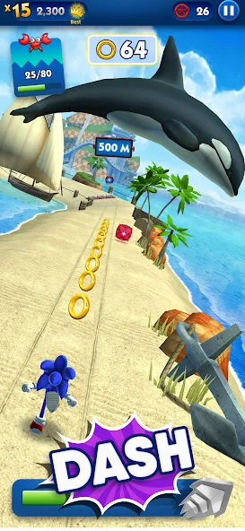 Sonic Dash - Endless Running (Соник Дэш) [МОД Unlocked] Screenshot 2