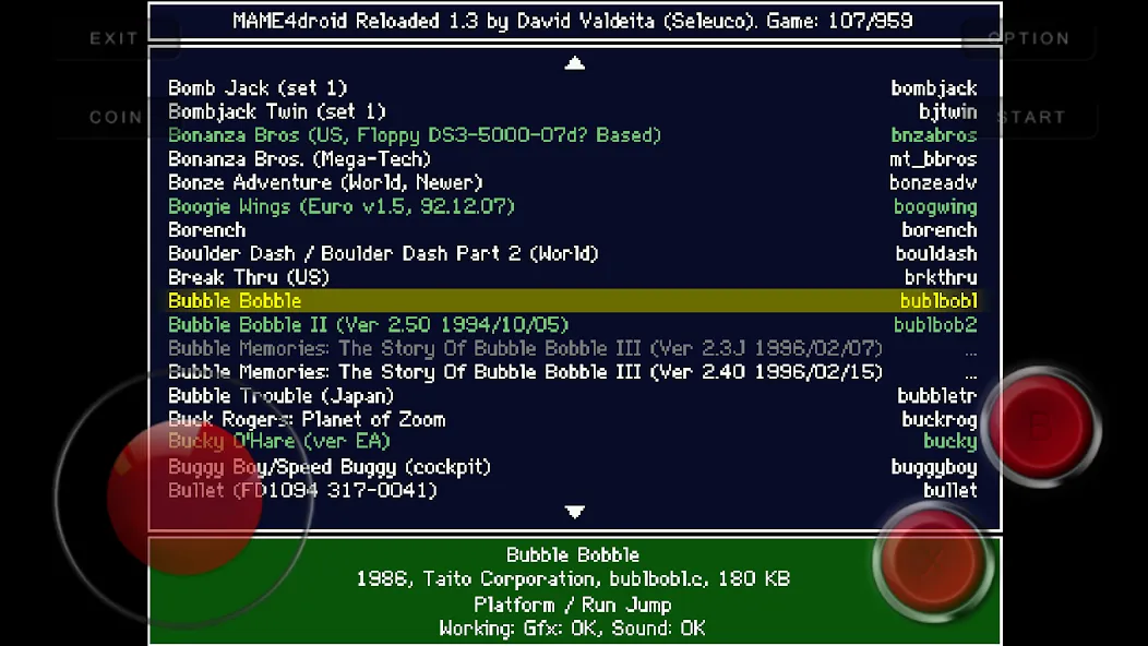 MAME4droid (0.139u1) (МАМЕ4дроид) [МОД Unlimited Money] Screenshot 1