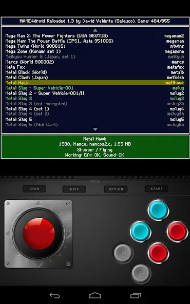 MAME4droid (0.139u1) (МАМЕ4дроид) [МОД Unlimited Money] Screenshot 2