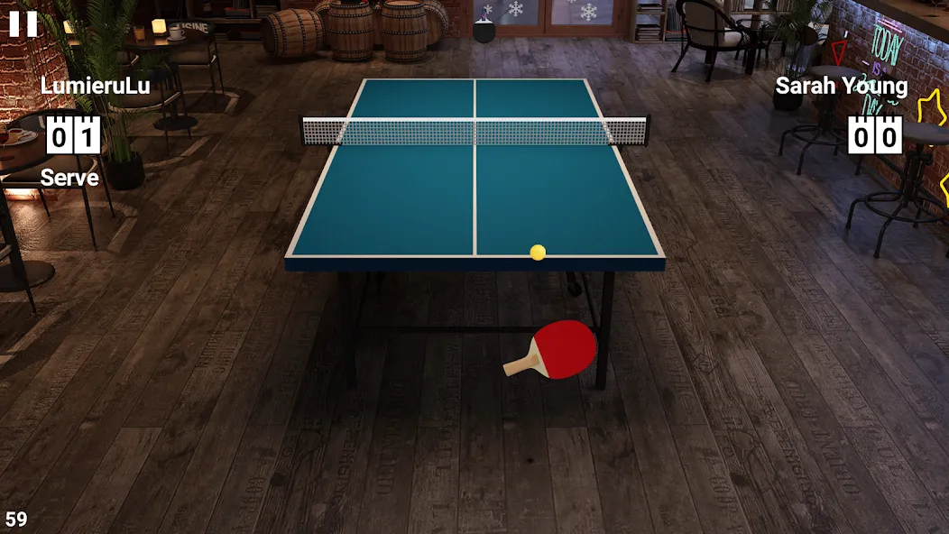 Virtual Table Tennis (Виртуальный настольный теннис) [МОД Много денег] Screenshot 2