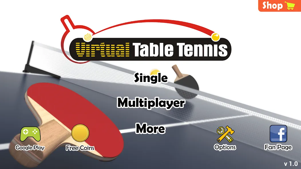 Virtual Table Tennis (Виртуальный настольный теннис) [МОД Много денег] Screenshot 3