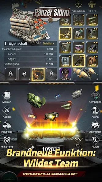 Panzer Sturm (Панцер Штурм) [МОД Много денег] Screenshot 1