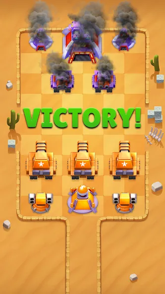 Merge Tanks - Battle Game (Мердж Танкс) [МОД Бесконечные деньги] Screenshot 5