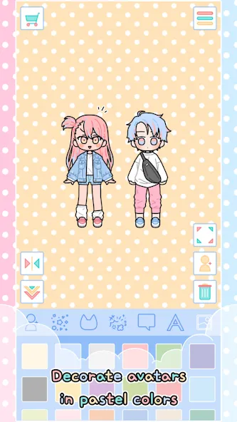 Pastel Friends : Dress Up Game [МОД Много монет] Screenshot 2