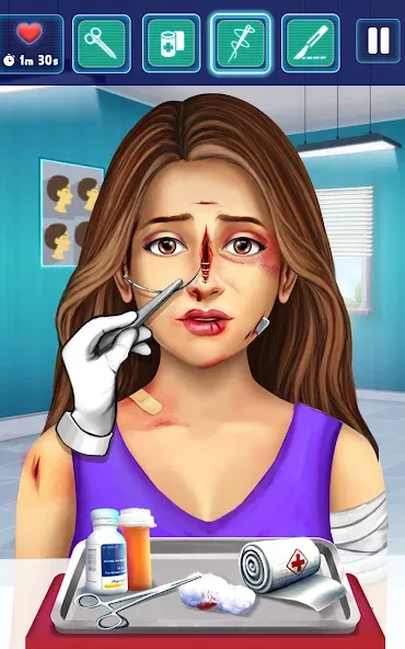 Surgery Simulator Doctor Game [МОД Много монет] Screenshot 2