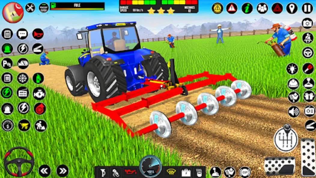 Indian Tractor Driving Game 3D (Фарминг Геймс) [МОД Бесконечные монеты] Screenshot 2