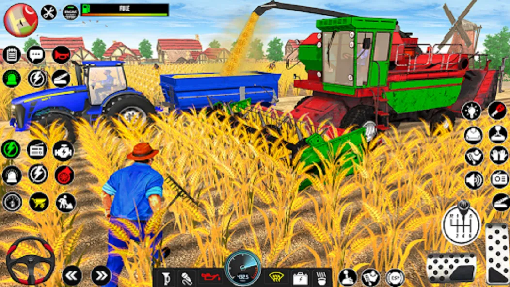Indian Tractor Driving Game 3D (Фарминг Геймс) [МОД Бесконечные монеты] Screenshot 4