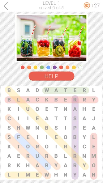 10x10 Word Search (десять на десять) [МОД Бесконечные деньги] Screenshot 1
