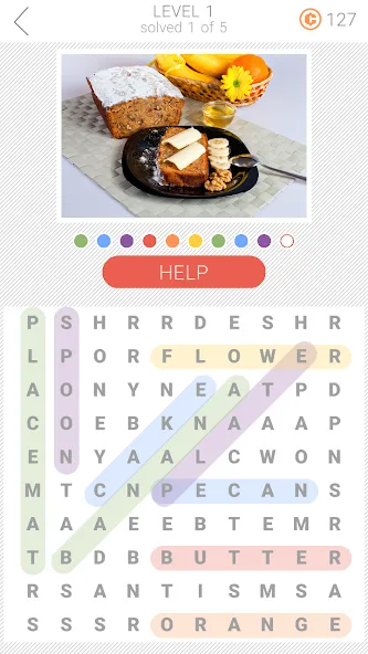 10x10 Word Search (десять на десять) [МОД Бесконечные деньги] Screenshot 3