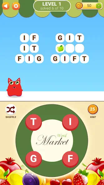 Word Market [МОД Много денег] Screenshot 1