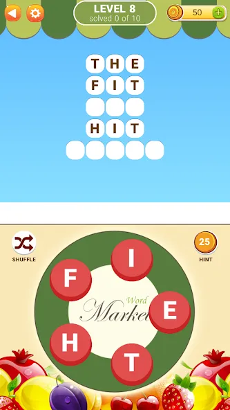 Word Market 2 [МОД Много монет] Screenshot 2